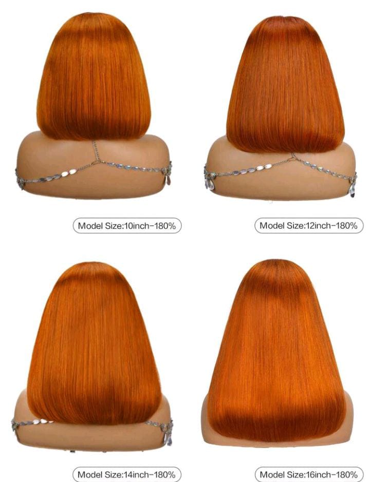 13x4 frontal wig(orange)
