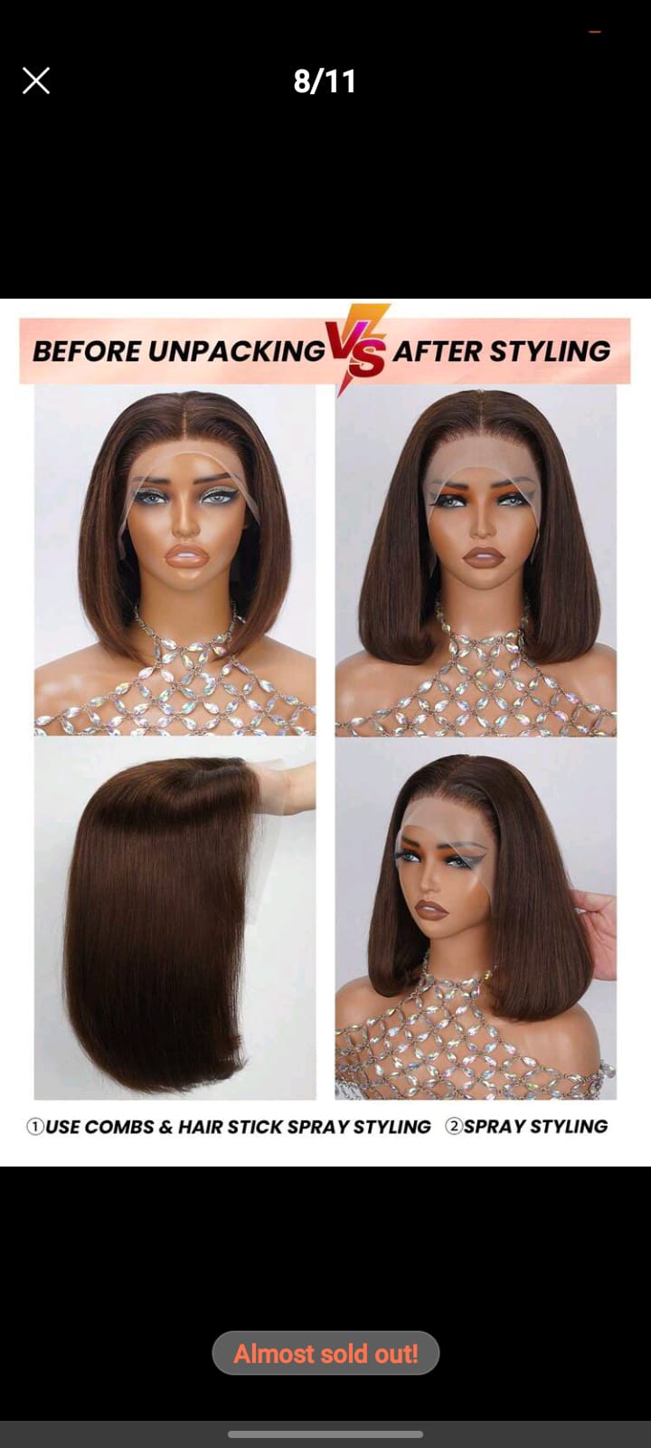Flawless short wigs